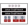 Bricksworld BOC-ARC-ARE Johan Cruijff ArenA Amsterdam het Ajax Stadion. Samengesteld uit originele LEGO® onderdelen.