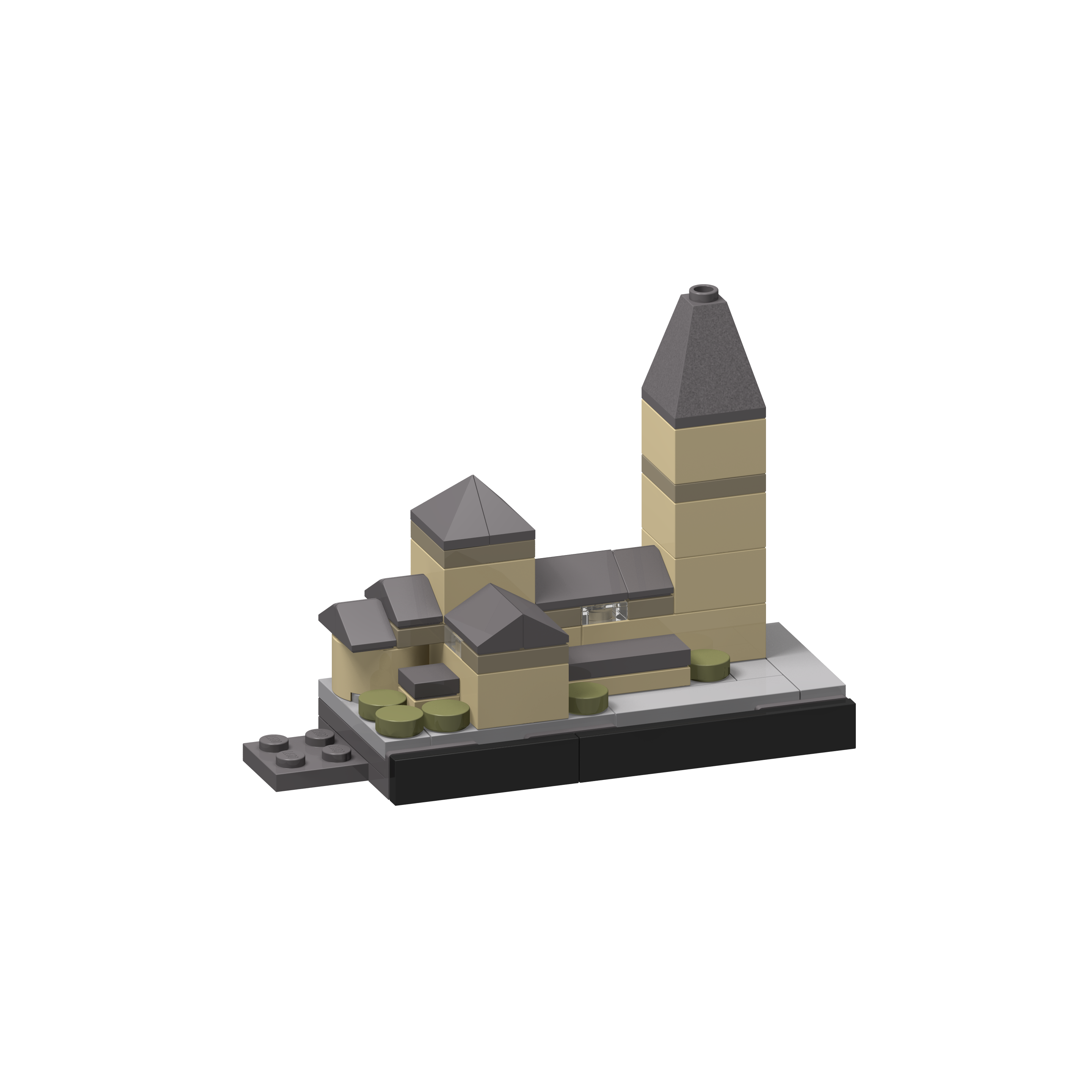 Bricksworld Architectuur Skyline Heerlen (NL) Modules Royal Theater, Maankwartier, Pancratiuskerk & Schunck Glaspaleis
