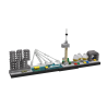 Bricksworld Architectuur Skyline Rotterdam (NL) Modules Erasmusbrug, Euromast, De Rotterdam, Kubuswoningen & Markthal