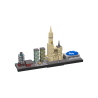Bricksworld Architectuur Skyline Antwerpen (B) Mod. Red Star Line museum, Rijnkaai-Westkaai torens, OLV Kathedraal & Sportpaleis