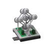 Bricksworld Architectuur Skyline Brussel (B) Modules Europees Parlement, Atomium, Jubelpark & Manneken Pis