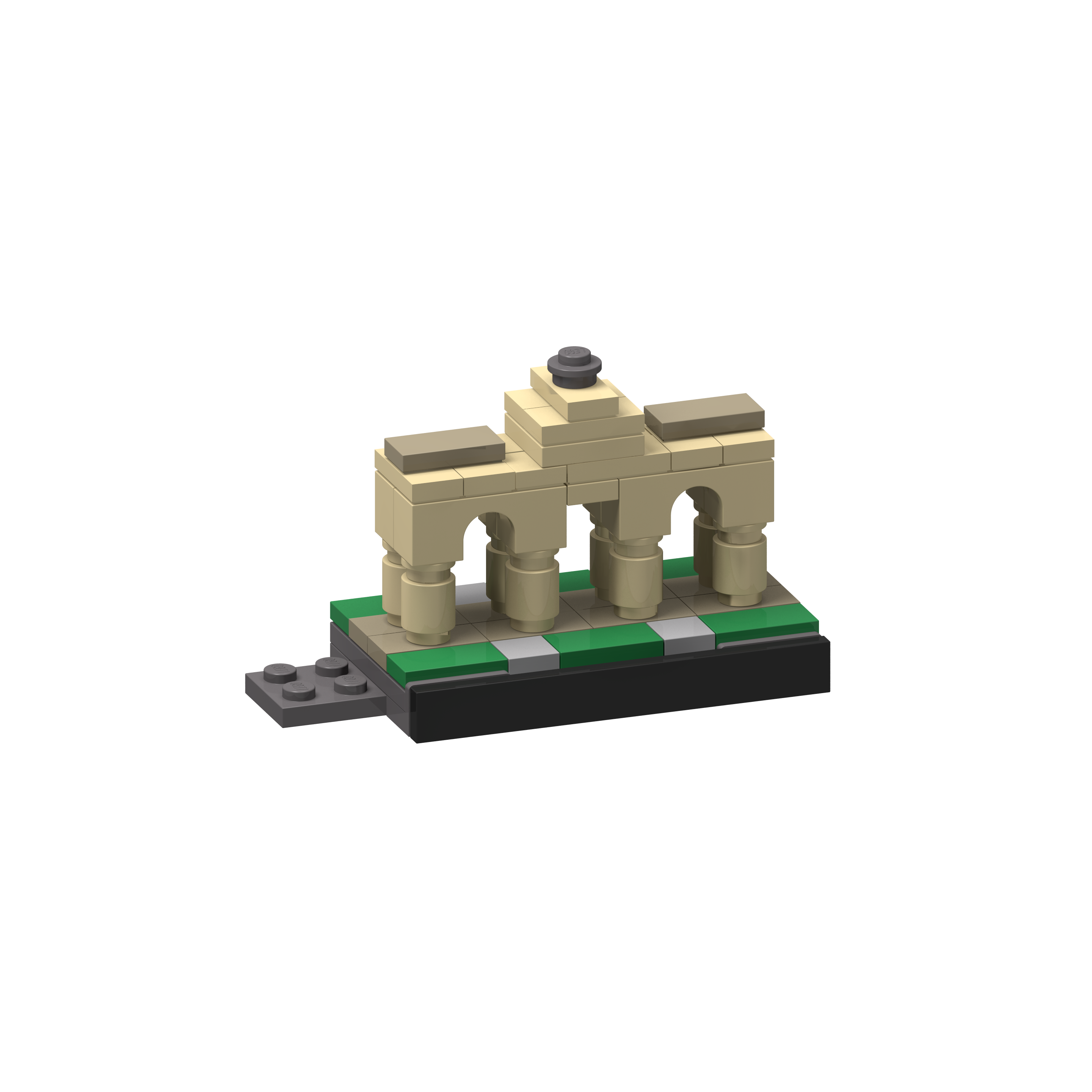 Bricksworld Architectuur Skyline Brussel (B) Modules Europees Parlement, Atomium, Jubelpark & Manneken Pis