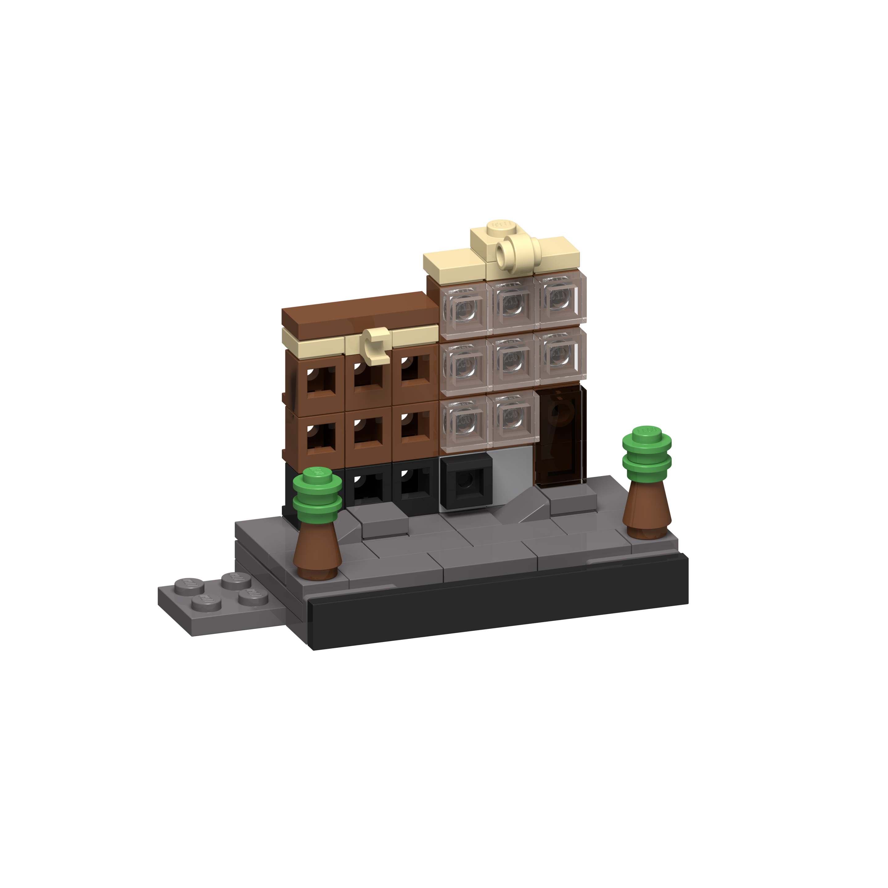 BOC-SKY-AMS-AFH Bricksworld Architectuur Skyline Amsterdam module Anne Frank Huis