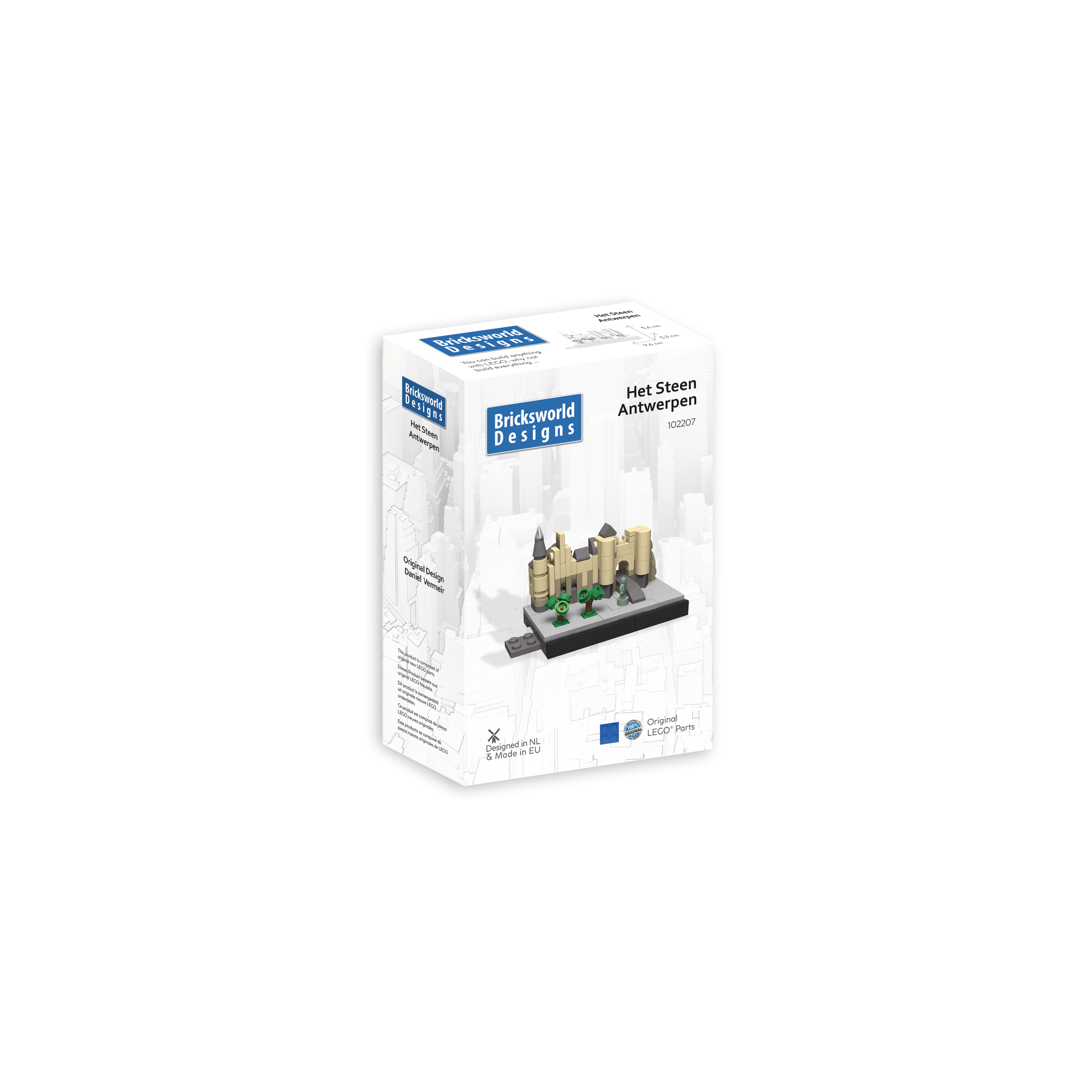 BOC-SKY-ANT-STE Bricksworld Architectuur het Steen module Skyline Antwerpen (B)
