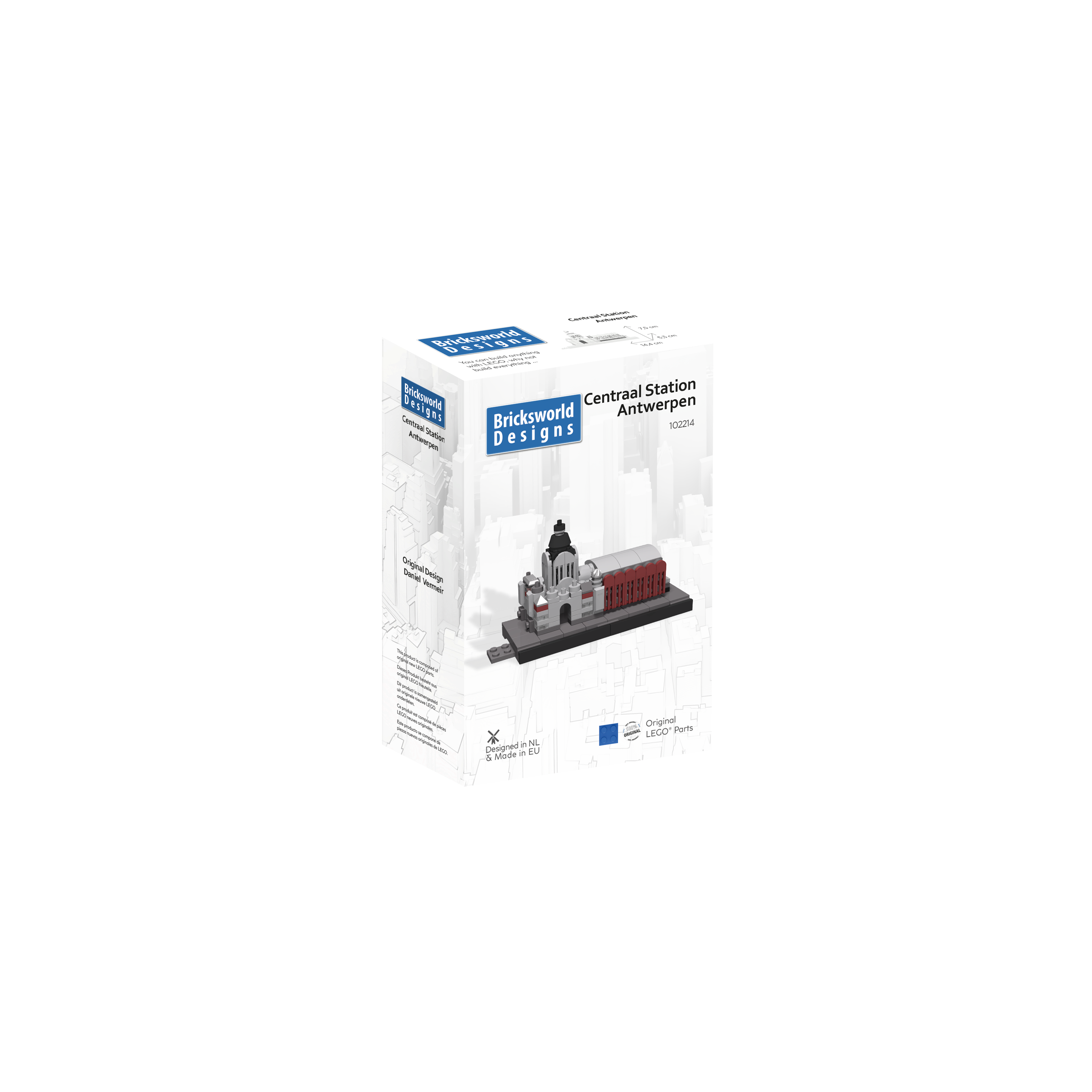 BOC-SKY-ANT-STA Bricksworld Architectuur Station Centraal module Skyline Antwerpen (B)