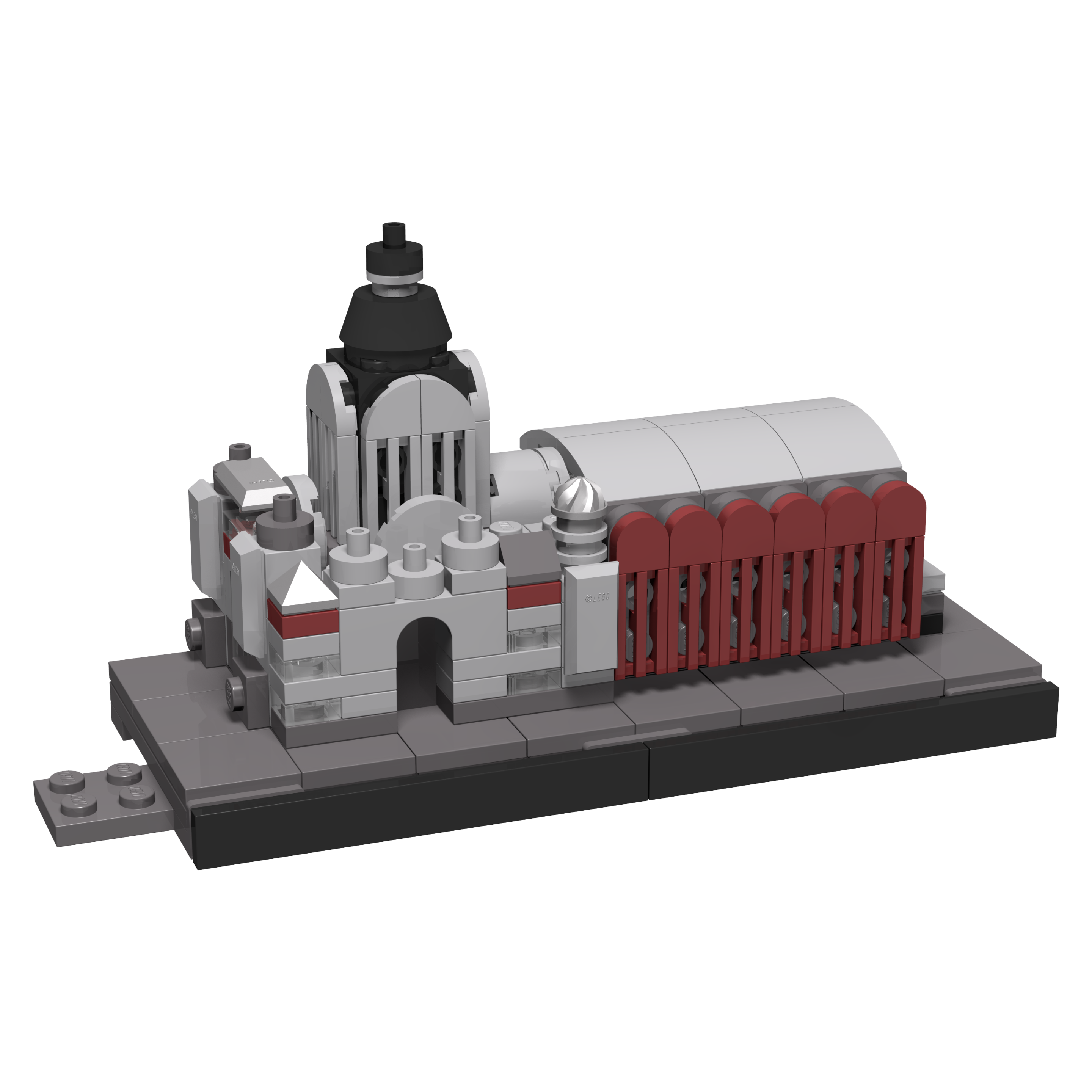 BOC-SKY-ANT-STA Bricksworld Architectuur Station Centraal module Skyline Antwerpen (B)