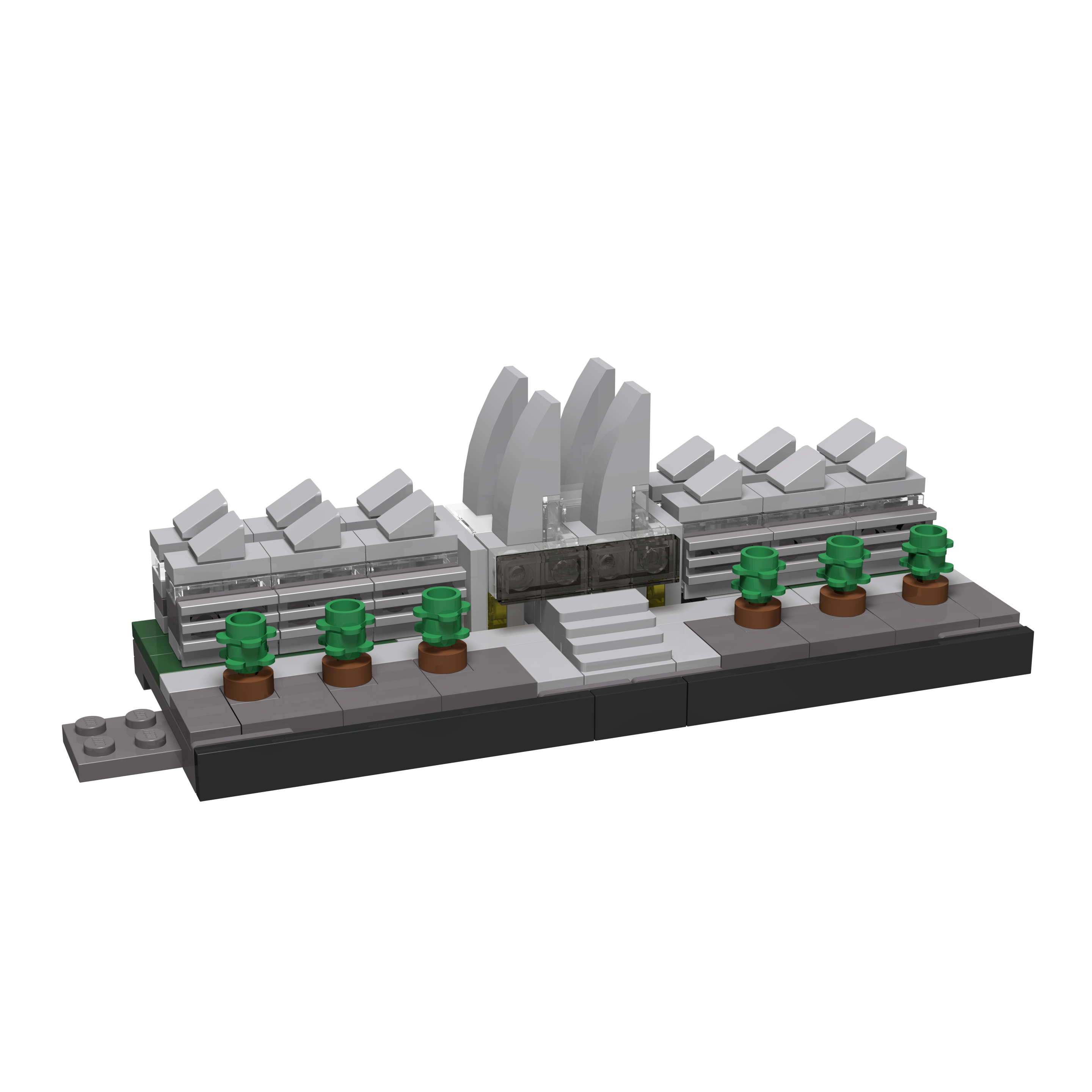 BOC-SKY-ANT-VLI Bricksworld Architectuur Vlinderpaleis module Skyline Antwerpen (B)
