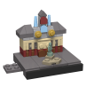 BOC-SKY-ANT-GRO Bricksworld Architectuur Grote Markt - Stadhuis module Skyline Antwerpen (B)