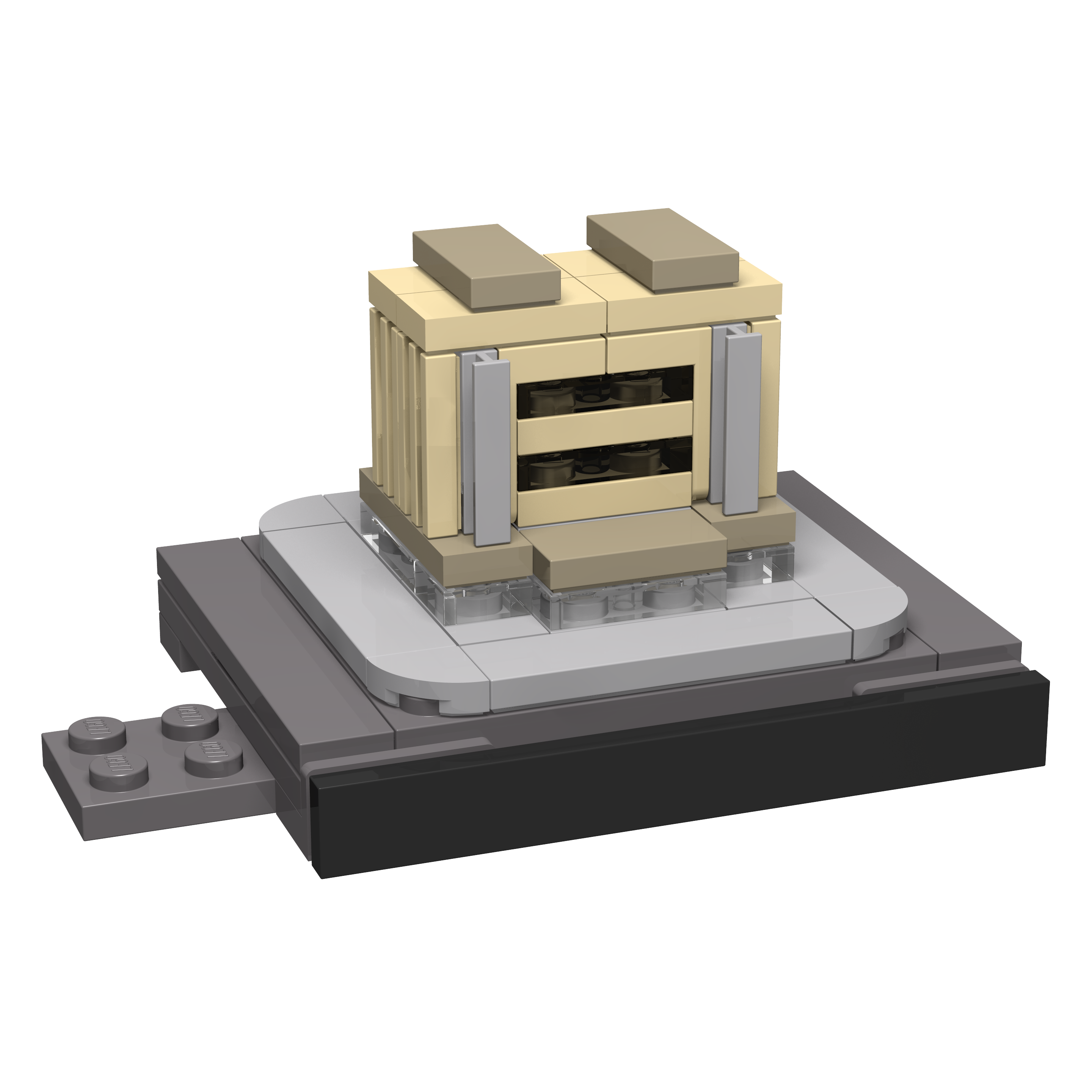 BOC-SKY-ANT-SAT Bricksworld Architectuur St. Anna Tunnel module Skyline Antwerpen (B)