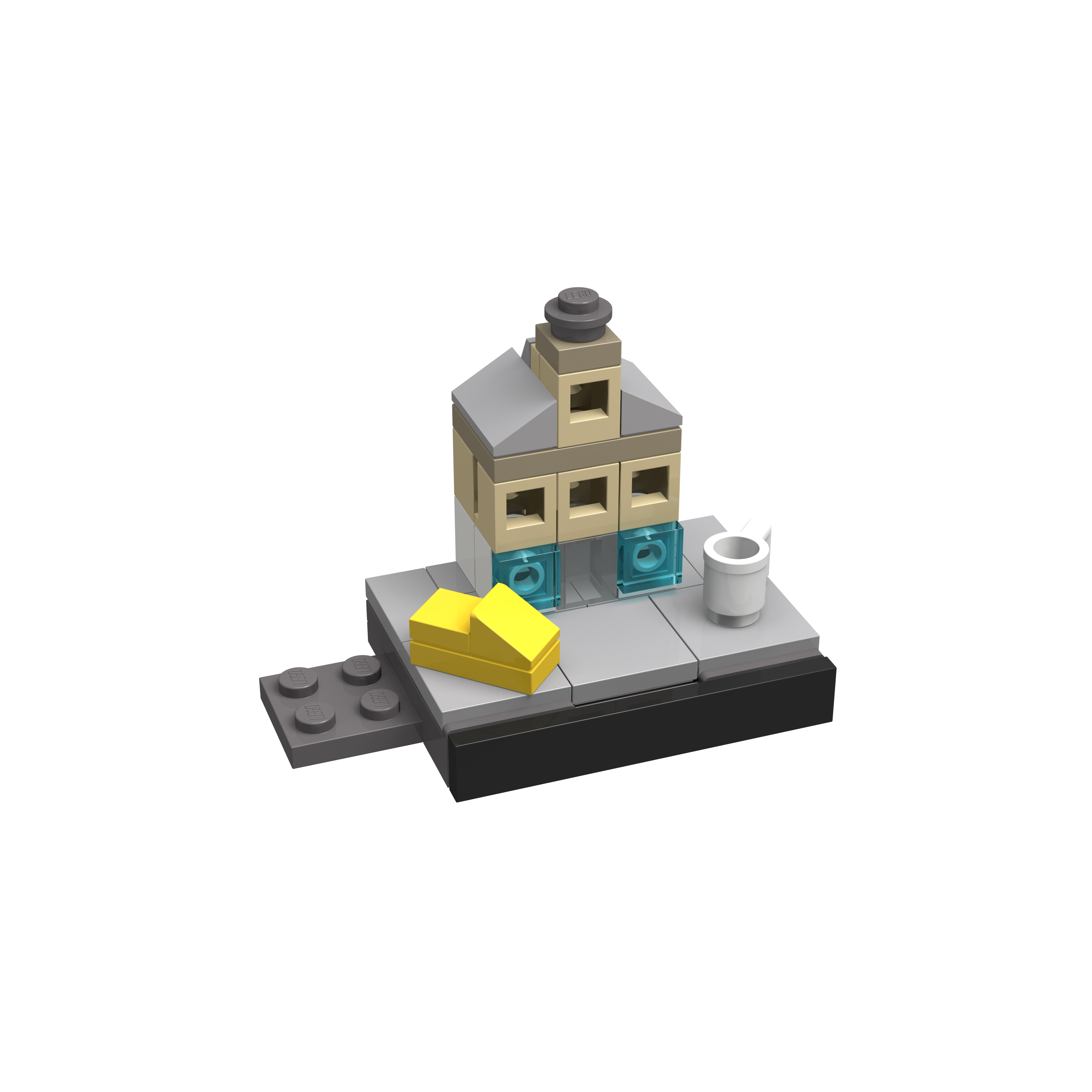 BOC-SKY-DEL-SOU Bricksworld Architectuur module Souvenirshop Skyline Delft (NL)