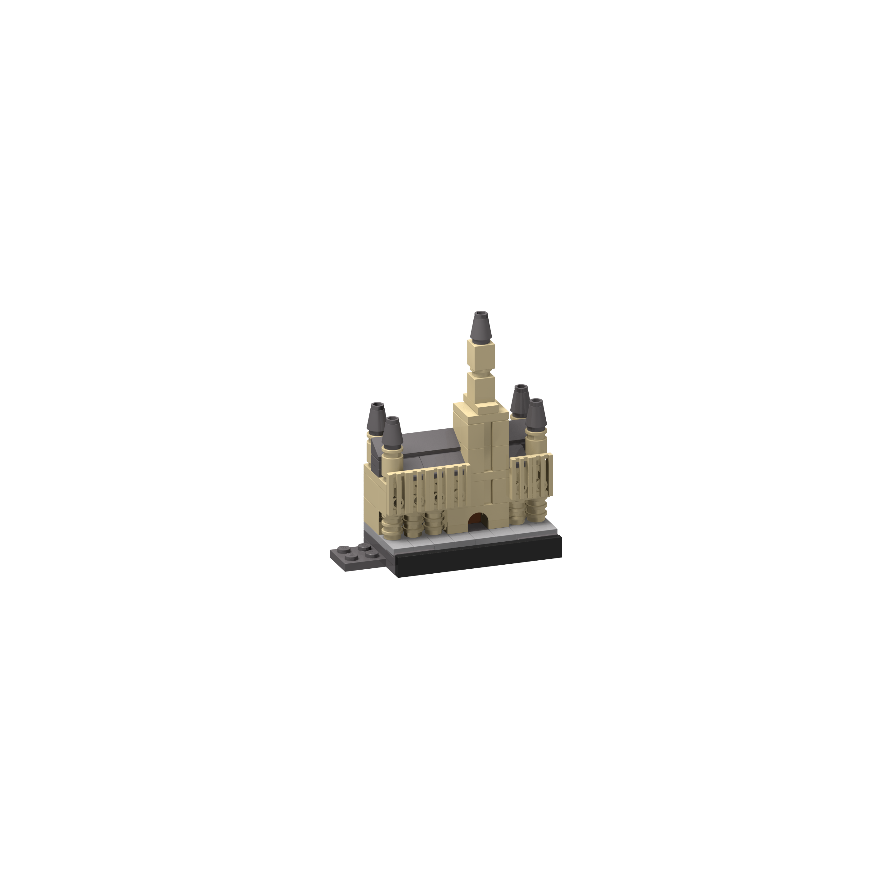 BOC-SKY-BRU-STA Bricksworld Architectuur Stadhuis Grote Markt module Skyline Brussel (B)