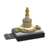 BOC-SKY-HAM-BIS Bricksworld Architectuur Skyline Hamburg (D) module Bismarck Statue
