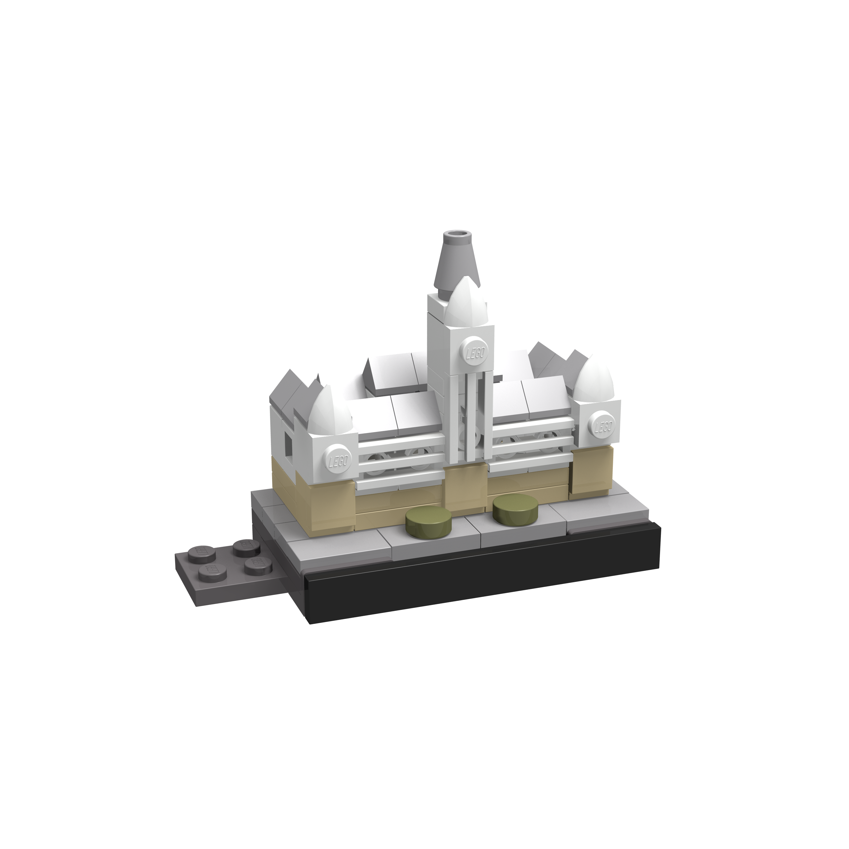 BOC-SKY-HAM-RAT Bricksworld Architectuur Skyline Hamburg (D) module Rathaus
