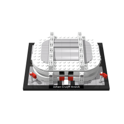Bricksworld BOC-ARC-ARE Johan Cruijff ArenA Amsterdam het Ajax Stadion. Samengesteld uit originele LEGO® onderdelen.