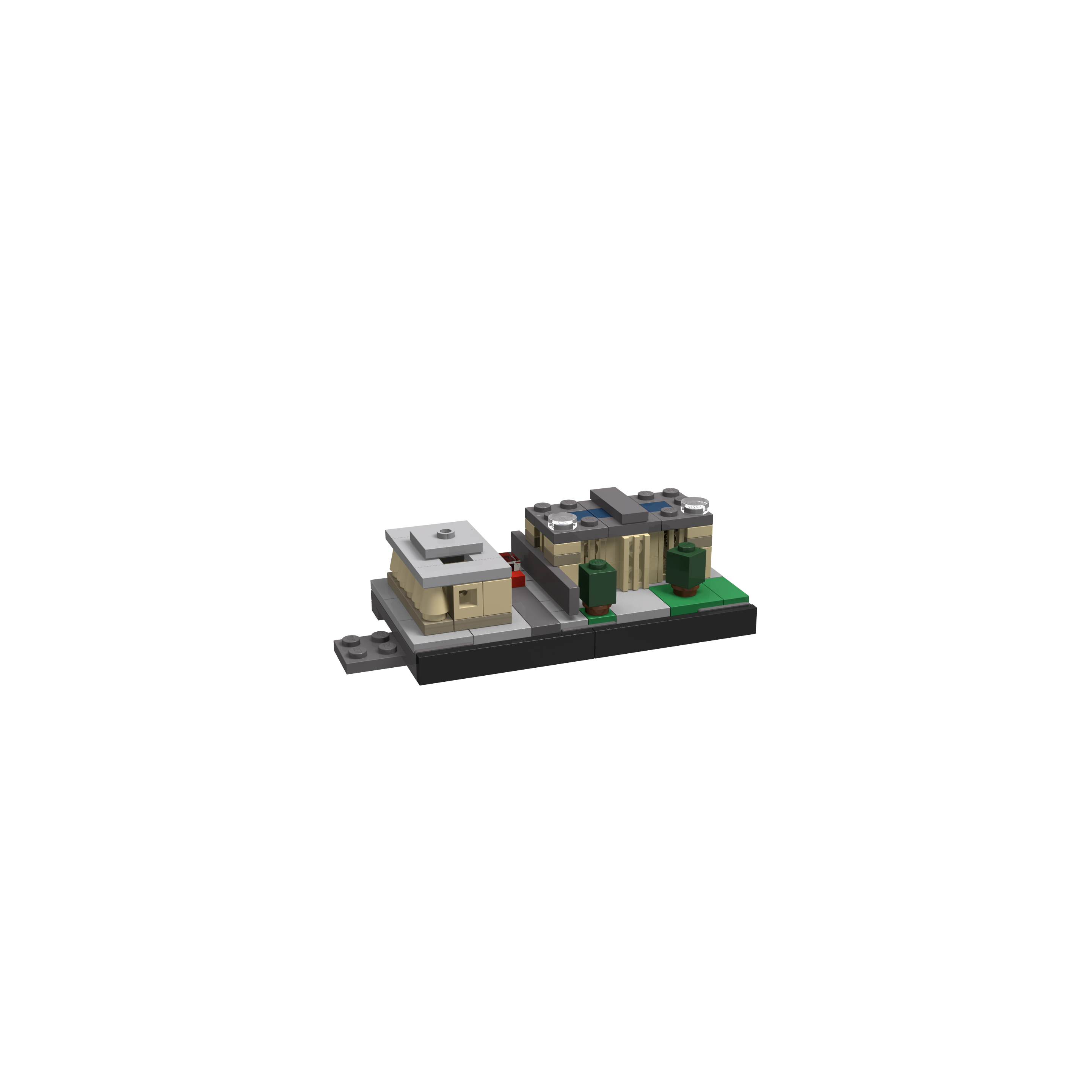 BOC-SKY-BER-MUS Bricksworld Architectuur Skyline Berlijn (D) module Altes und Neues Museum