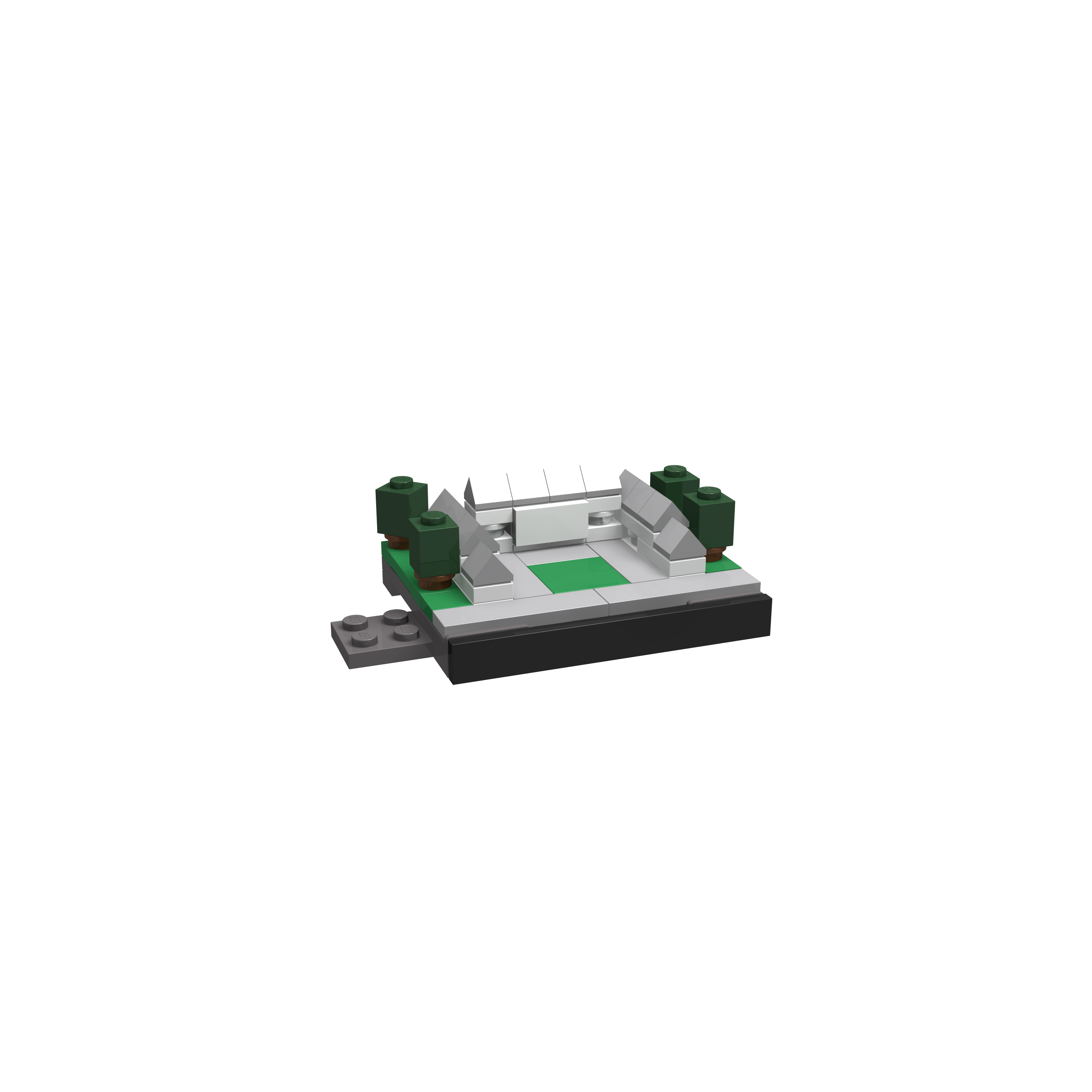 BOC-SKY-BER-SLO Bricksworld Architectuur Skyline Berlijn (D) module Slot Belleveu
