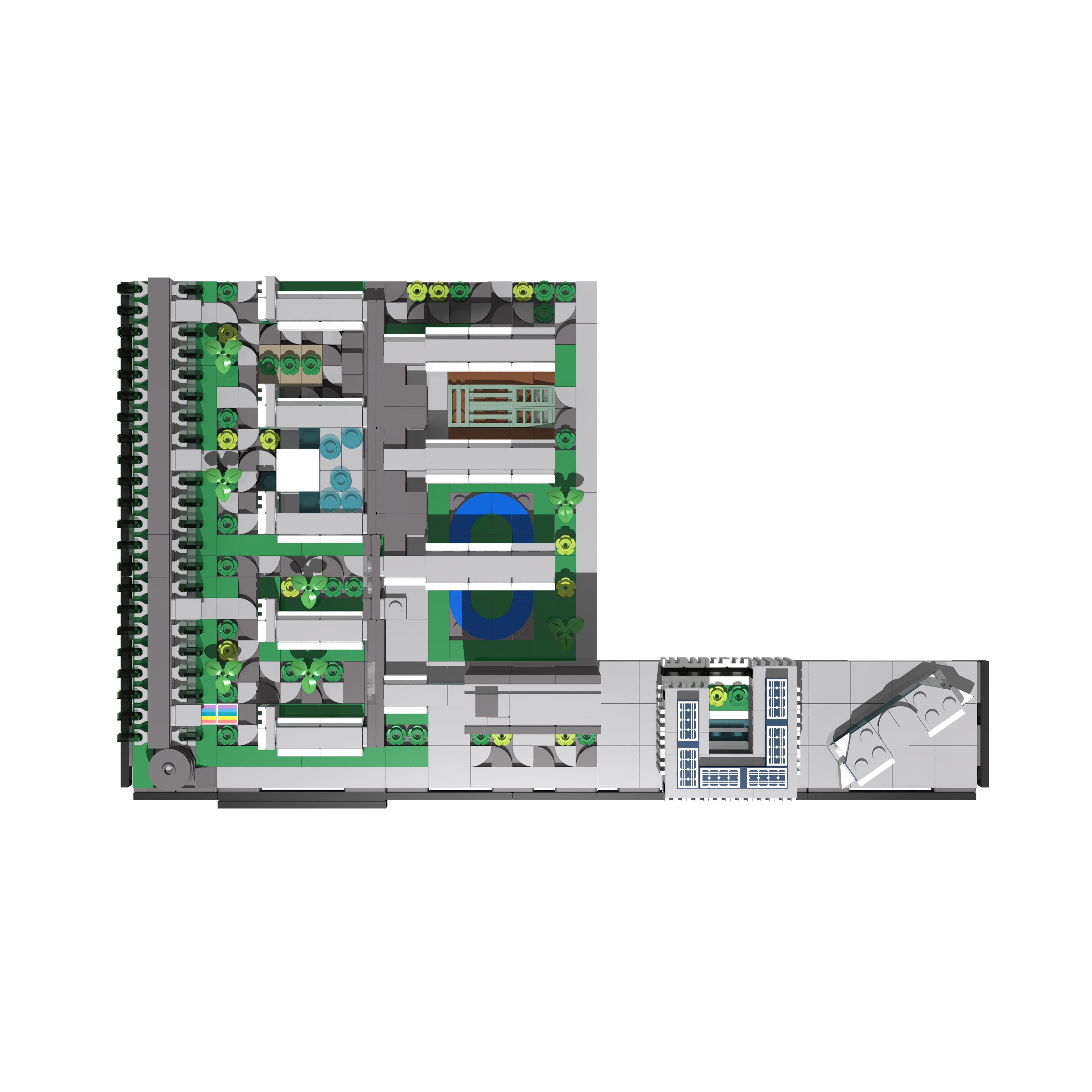 Bricksworld set ASML Campus Skyline Basis + Uitbreiding (alleen verkrijgbaar via ASML Personeelshop)